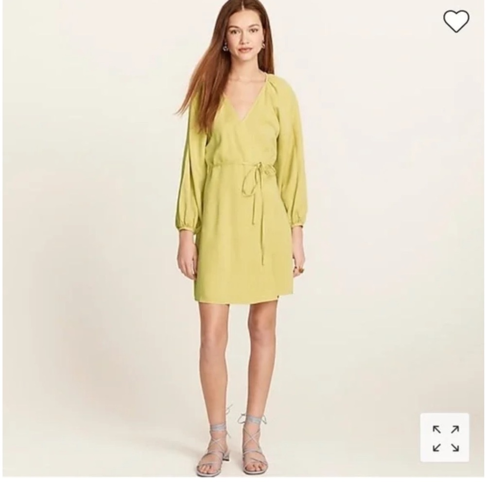 Drapey wrap mini dress